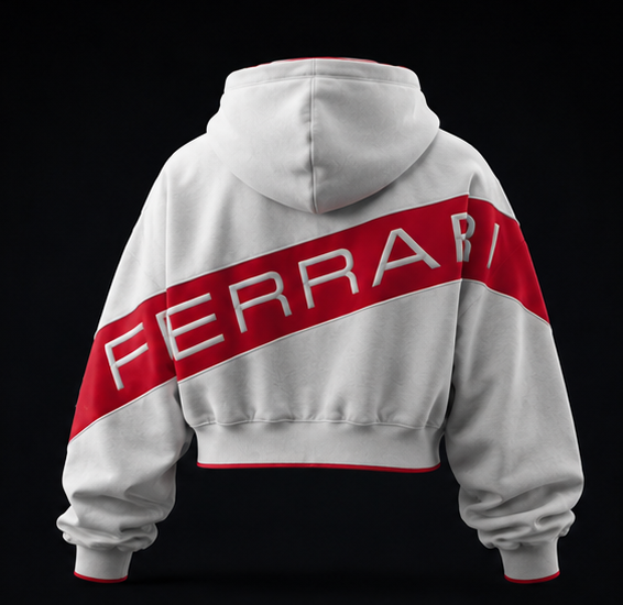 Ferrari Heritage Cropped Hoodie - obrazek 2